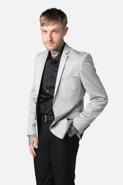 Grey on sale blazer jacket