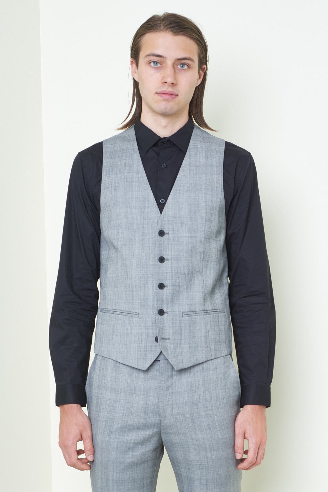 Grey deals check waistcoat